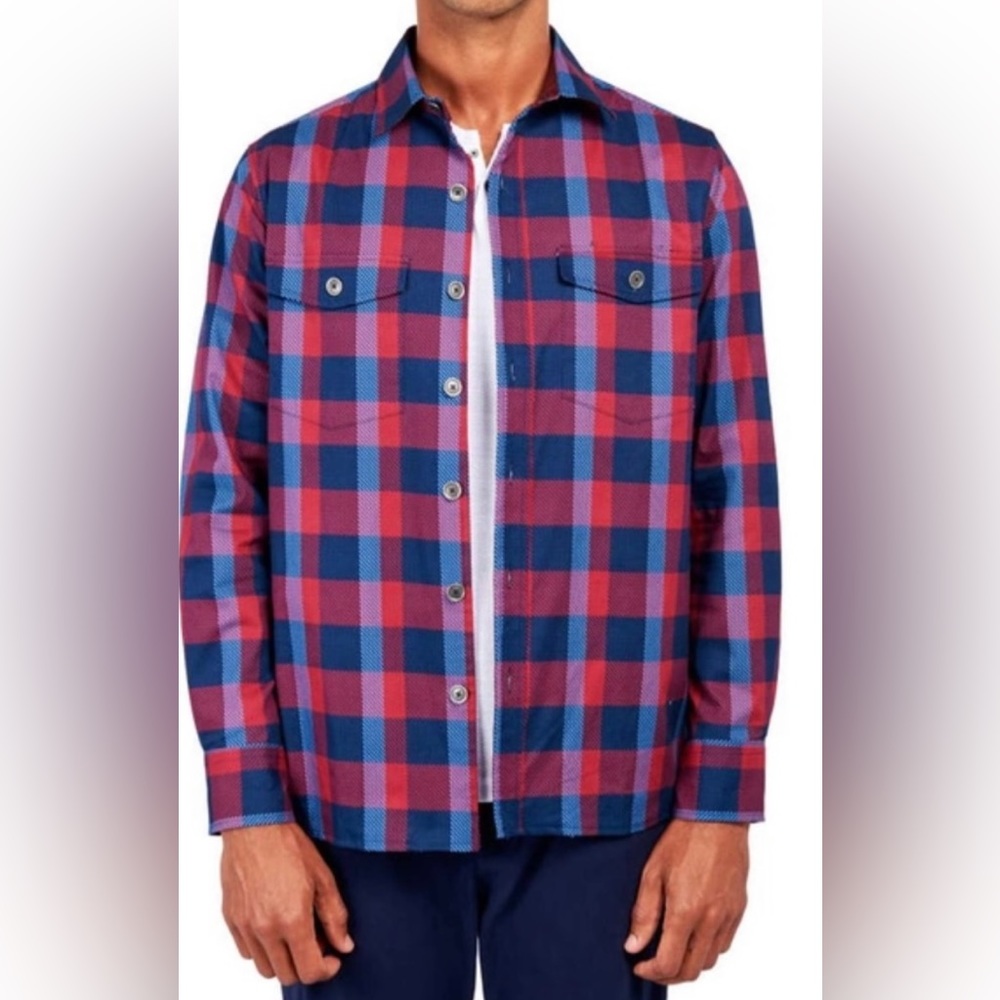 Construct men’s plaid Shirt Jacket